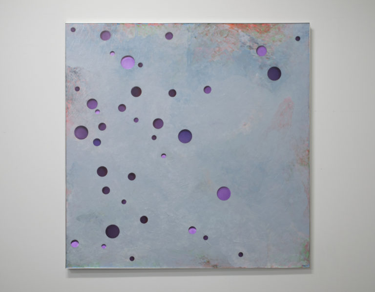 Blue Gray Land – Escape Violet 1, 60″ x 60″