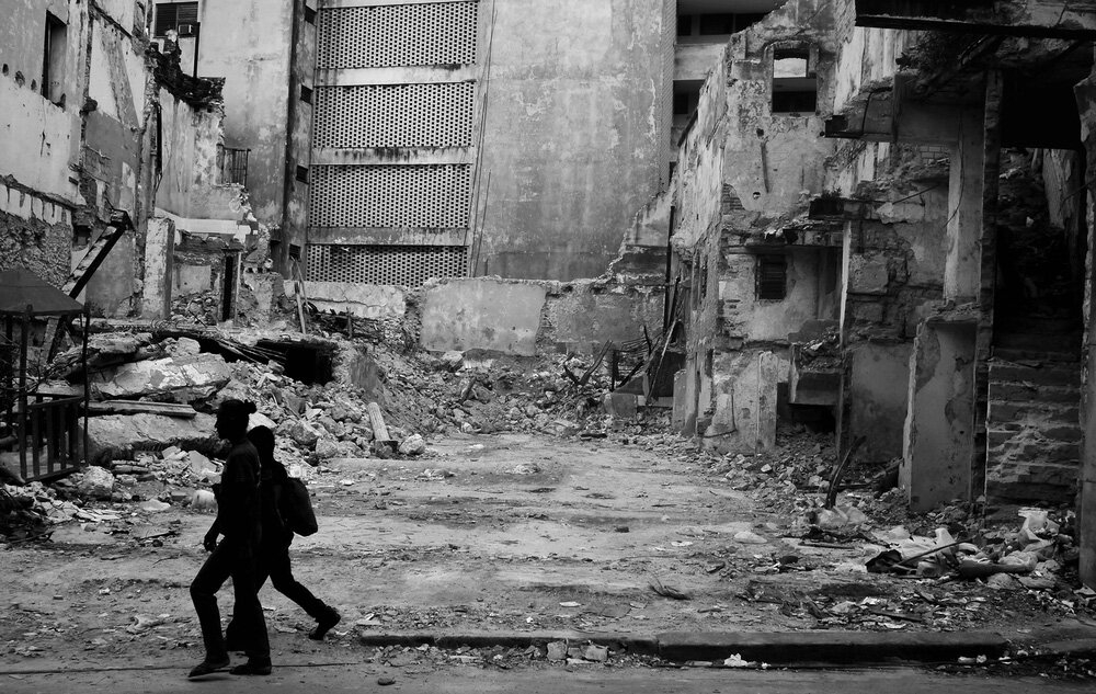 Streetscape No. 2, Havana, Cuba: After