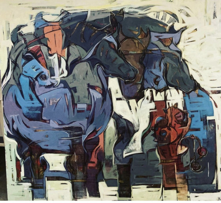 the horses