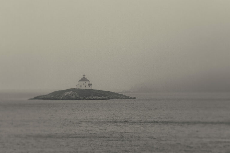 Lighthouse in the fog