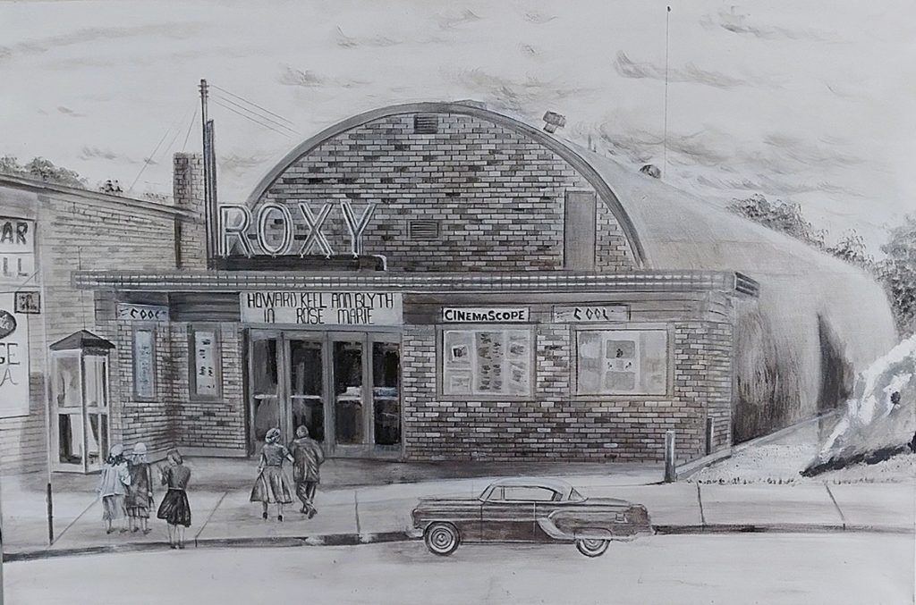 Roxy Theatre, Uxbridge Ontario 1954