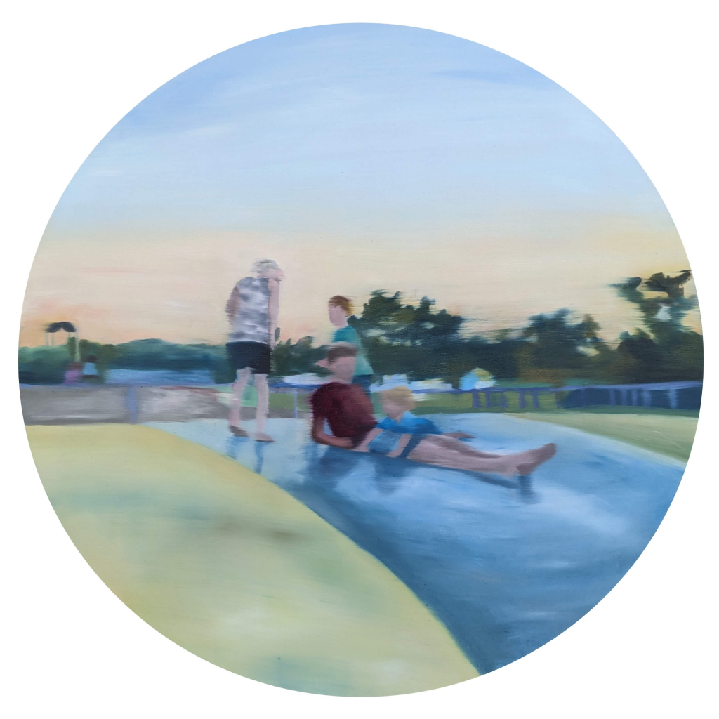 Bouncing at Sunset