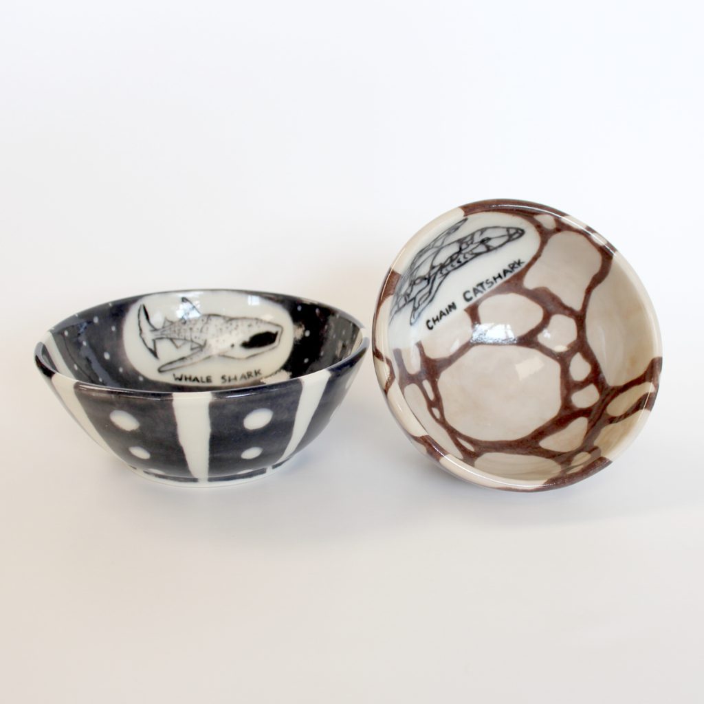 CREATIVE CREATURES SERIES BOWLS : SET OF 2 by CAROLINE YU