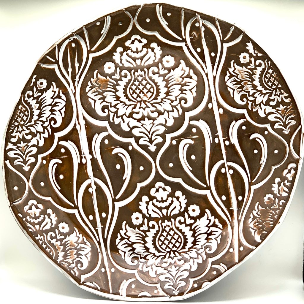 Large platter with White glaze