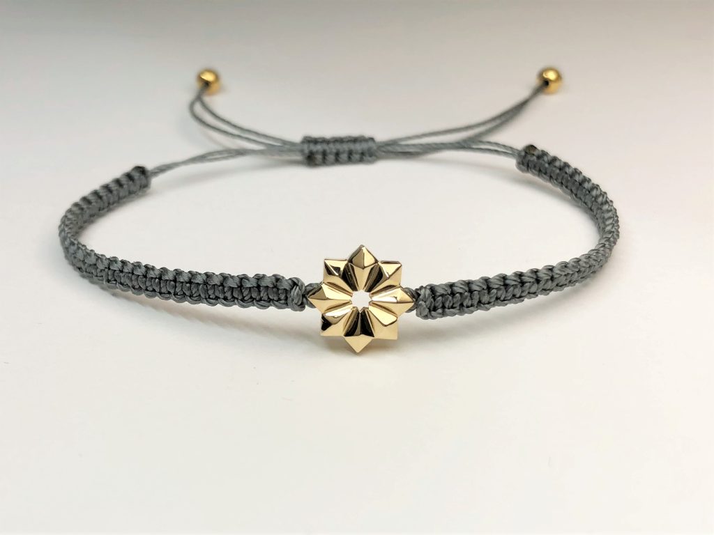 8-sided star macrame bracelet