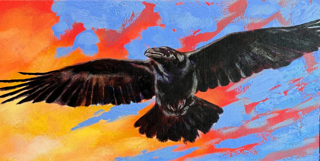 Raven in Flight I