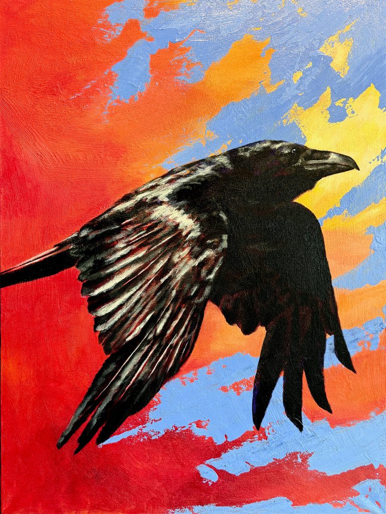 Raven in Flight III