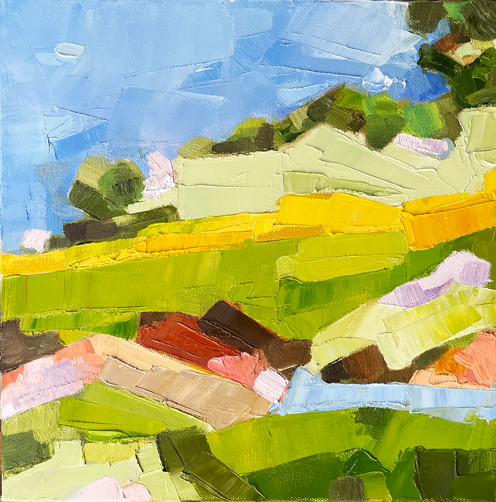 Alpine Trail, 12x12 in