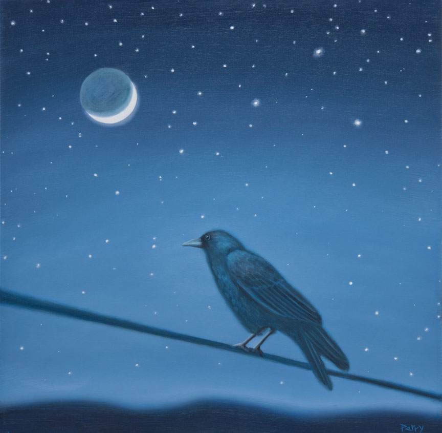 Crow with Moon