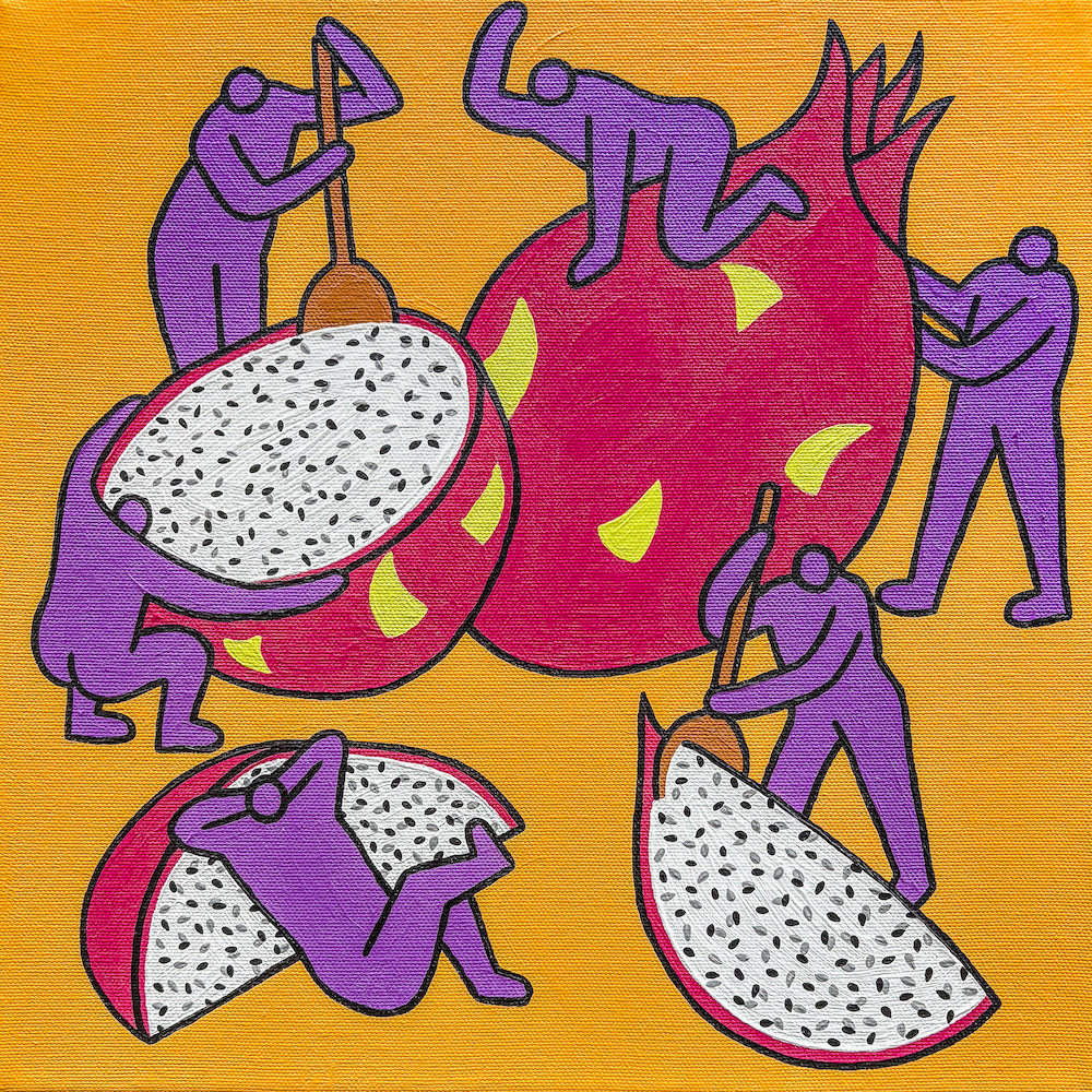 Dragon Fruit Slices