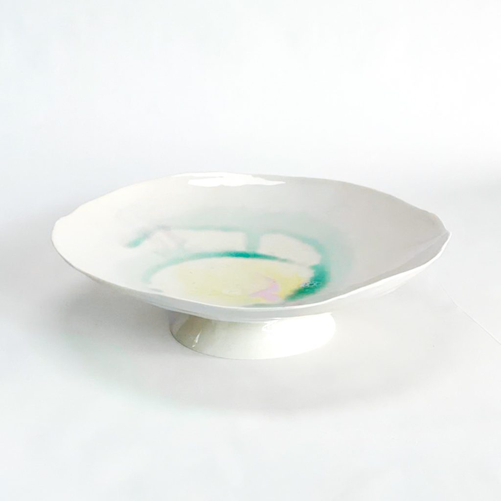 Shell Plate on thrown foot