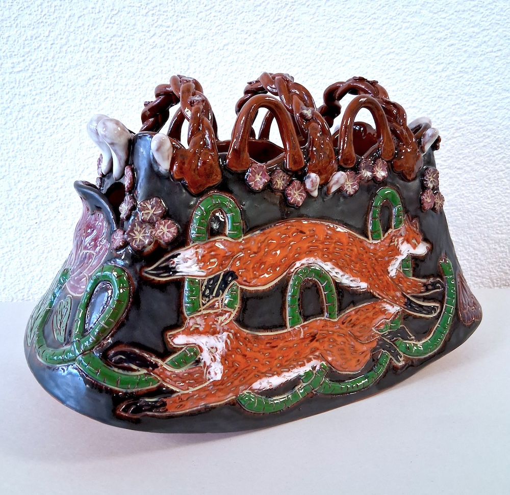 Fox Flower Vessel
