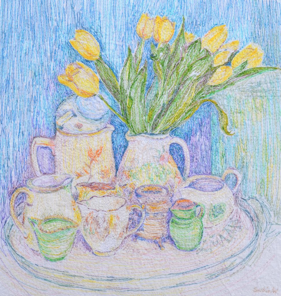 Tulips and Jugs Still Life