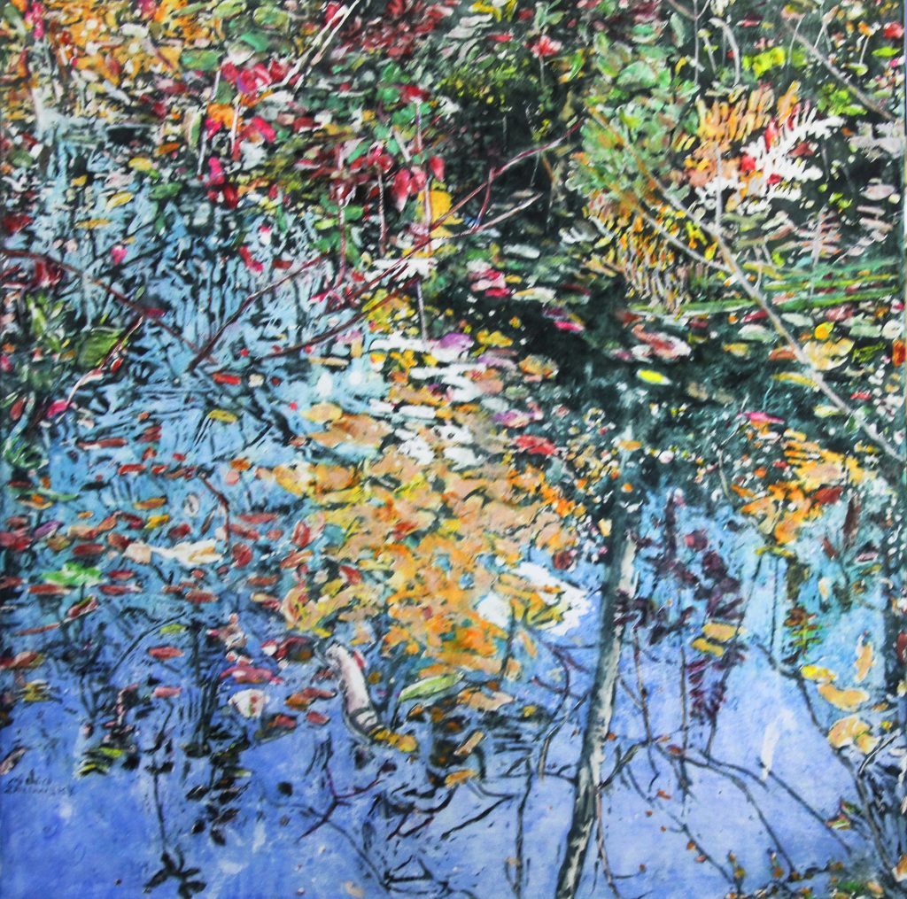 autumn reflecting