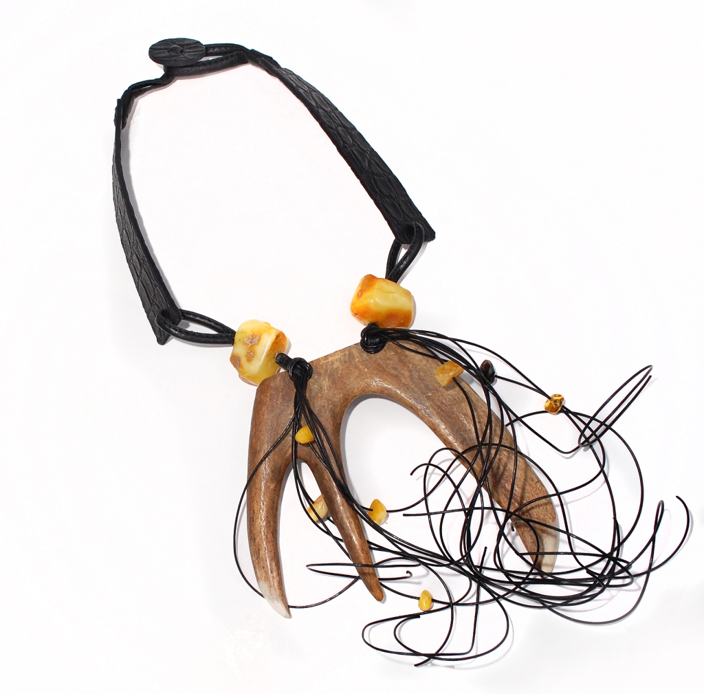 Statement Necklace with Shed Antlers