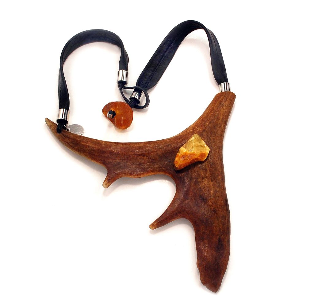 Statement Necklace with Shed Antlers