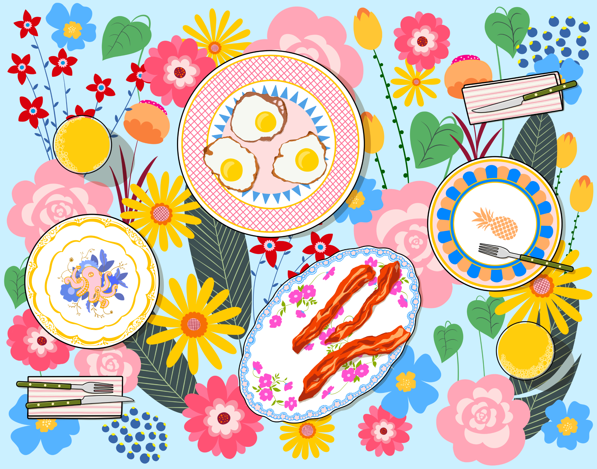 bacons and eggs