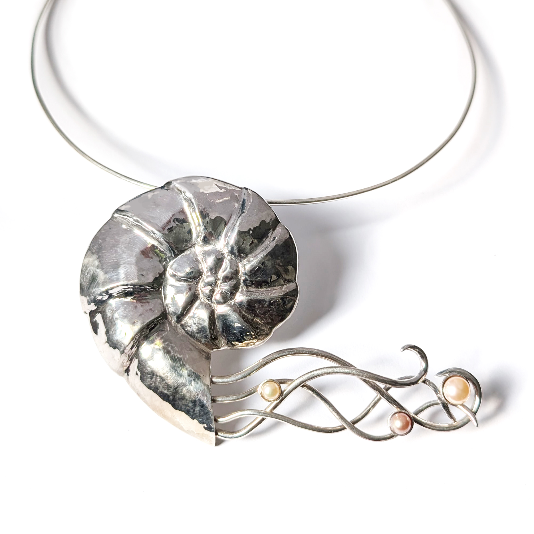 Floating Nautilus Neckpiece
