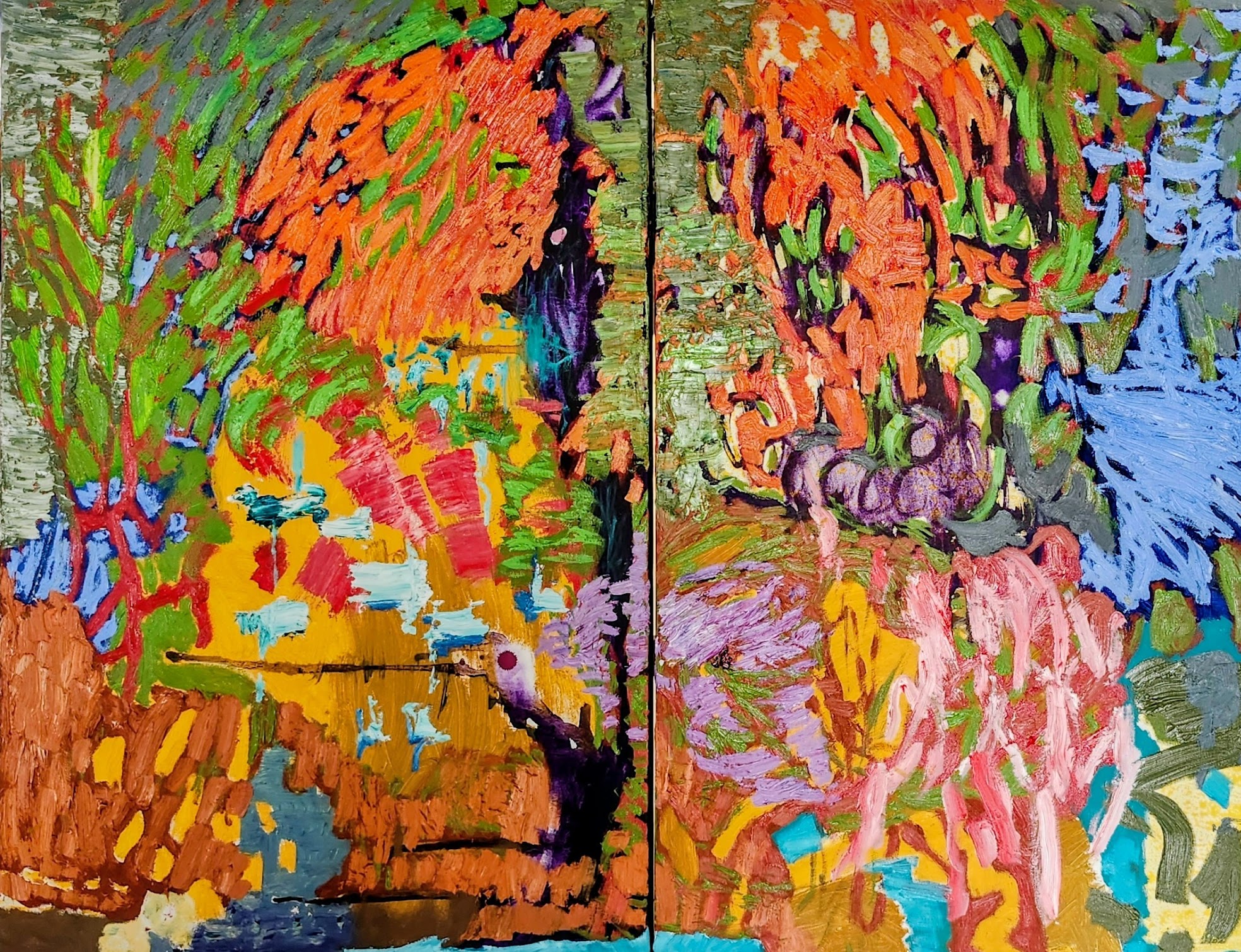 Untiled diptych - work number 1125