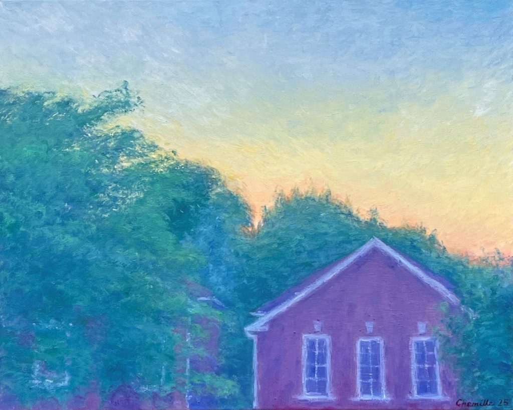 Summer Sunset In Suburbia