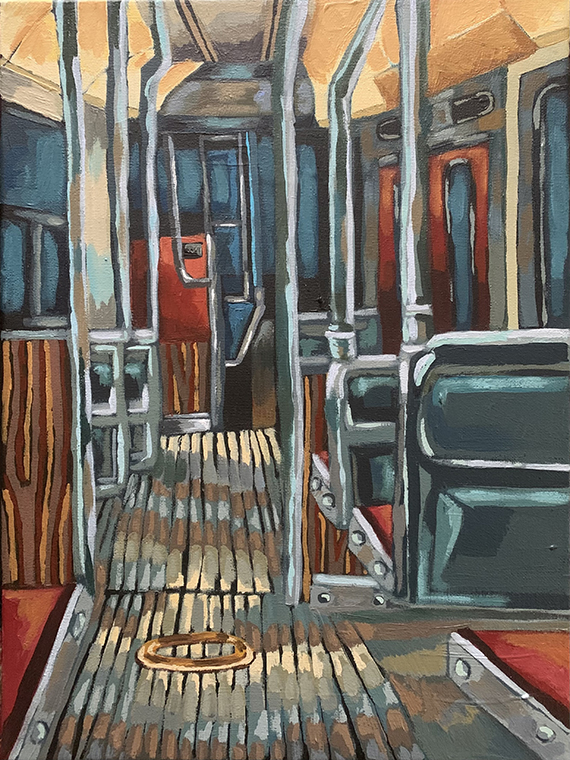 Queen Streetcar at Night