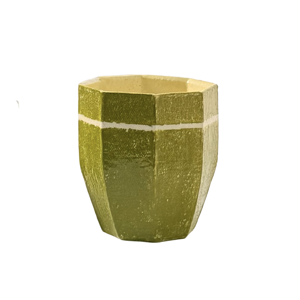 Faceted Cup – Moss Green
