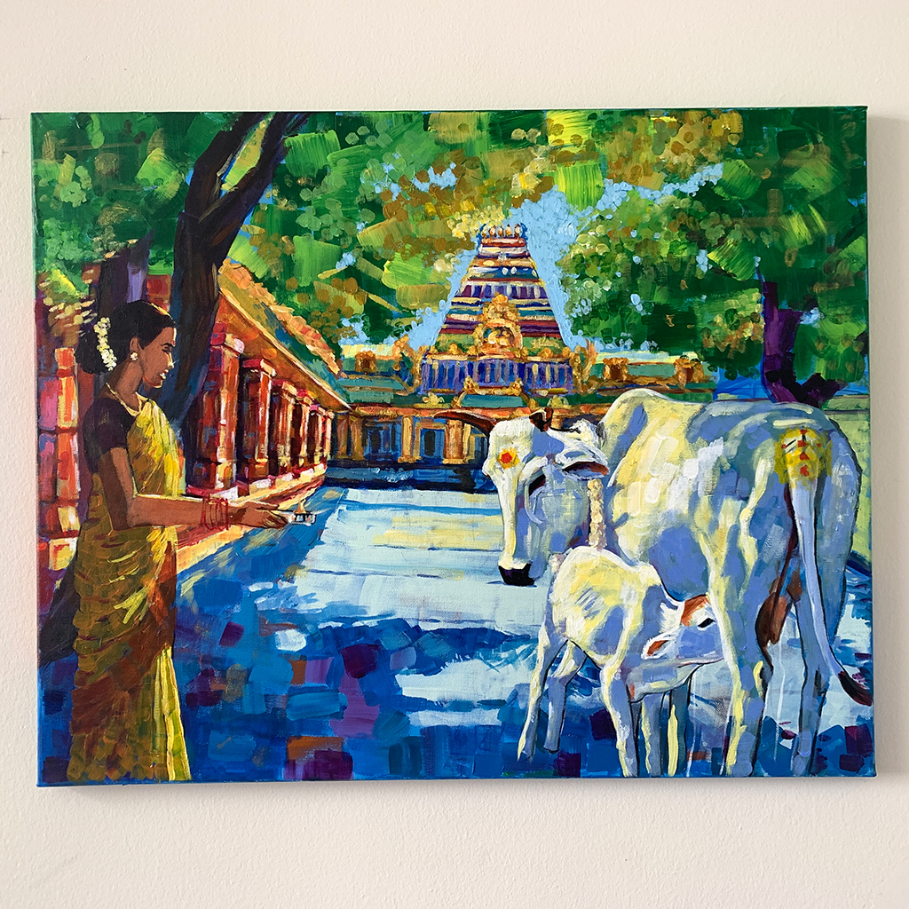 Temple cow