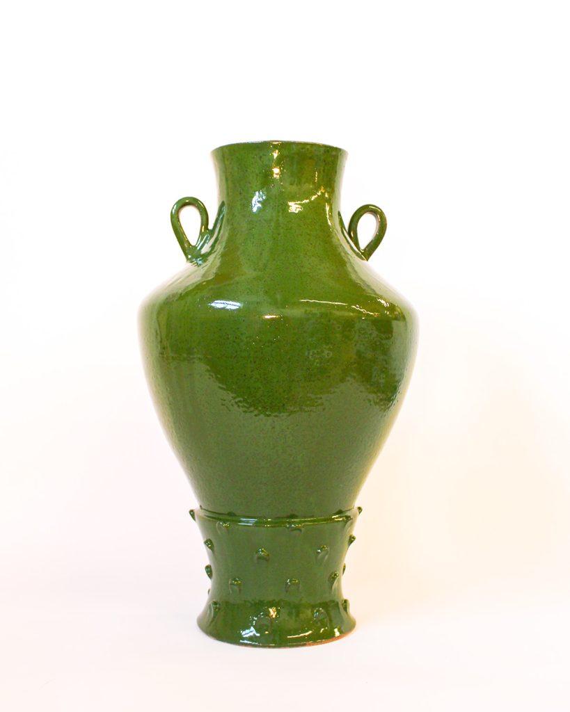 Green Pedestal Vase