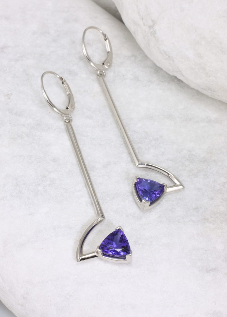 Monocle Long Drop Earrings