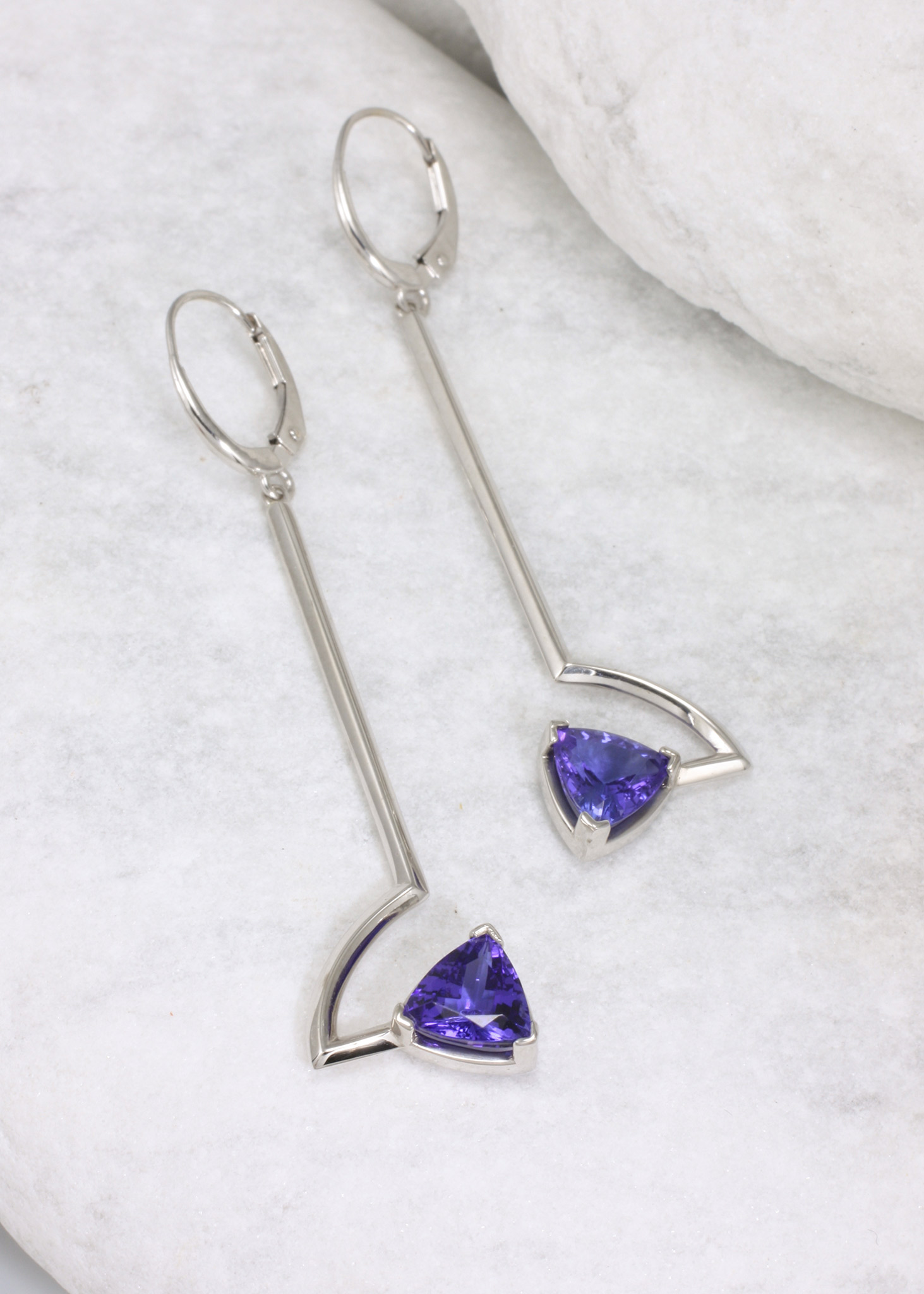 Monocle Long Drop Earrings