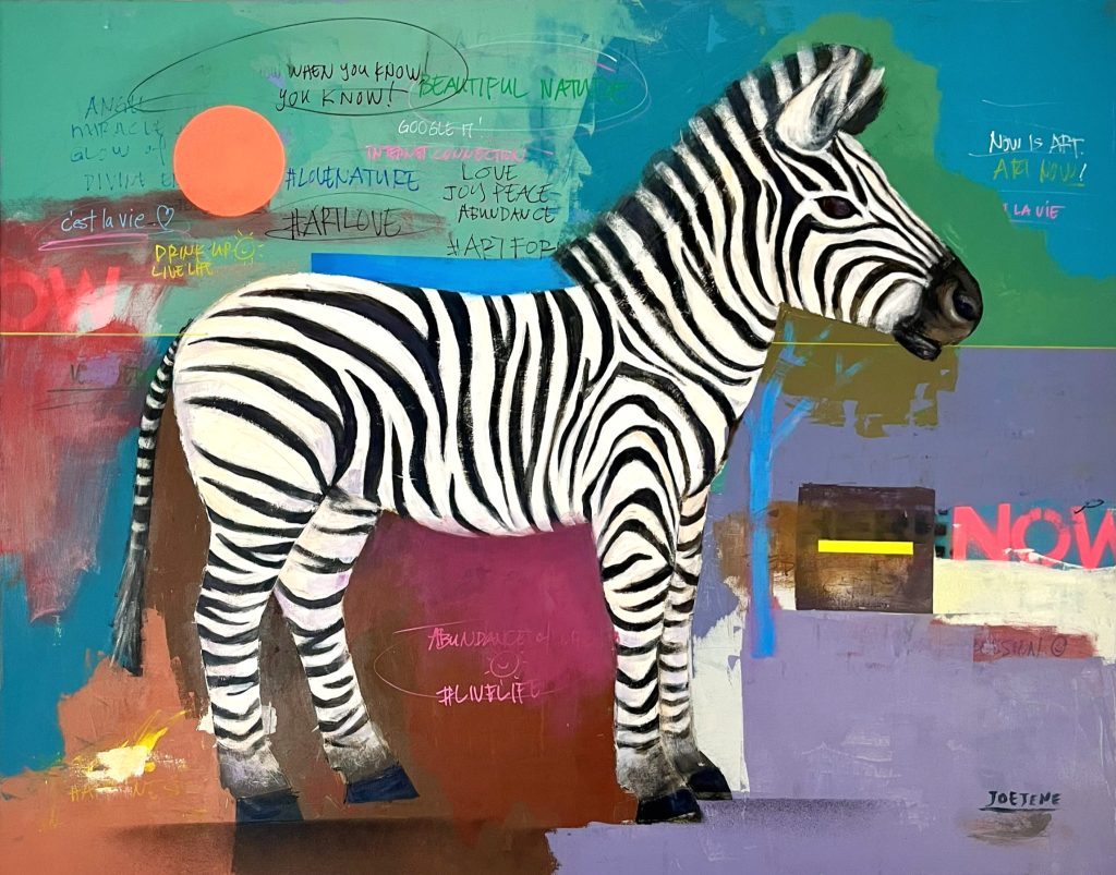 Zebra In The Garden