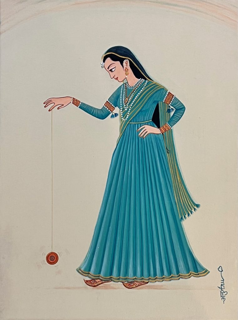 "Twirls of Time: A Princess playing with her YOYO