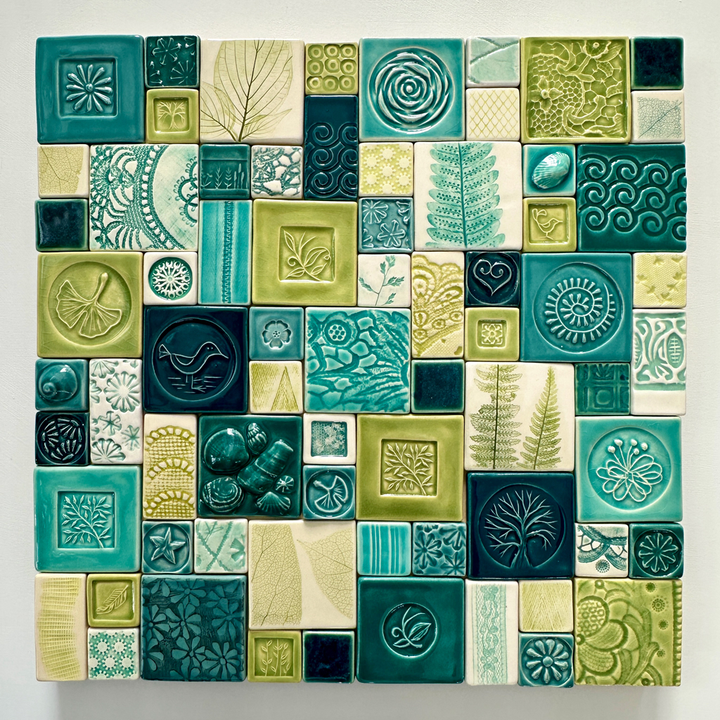 TILE QUILT 1 by Rhonda Uppington