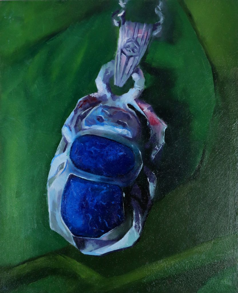 Lapis Lazuli Scarab Amulet