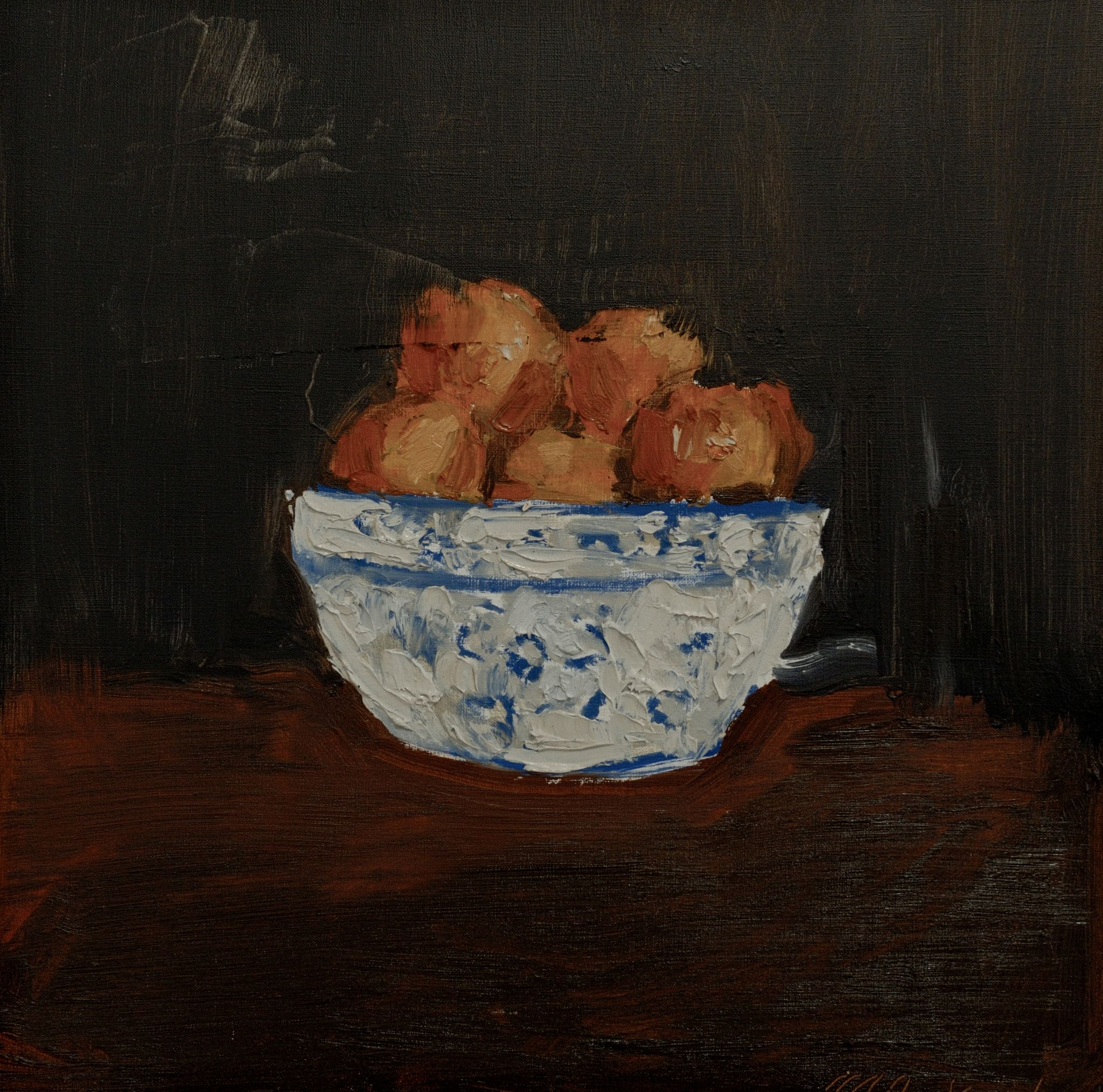 Oranges In White Bowl