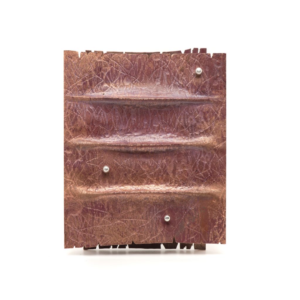Copper Fold Forming Brooch,  2026J