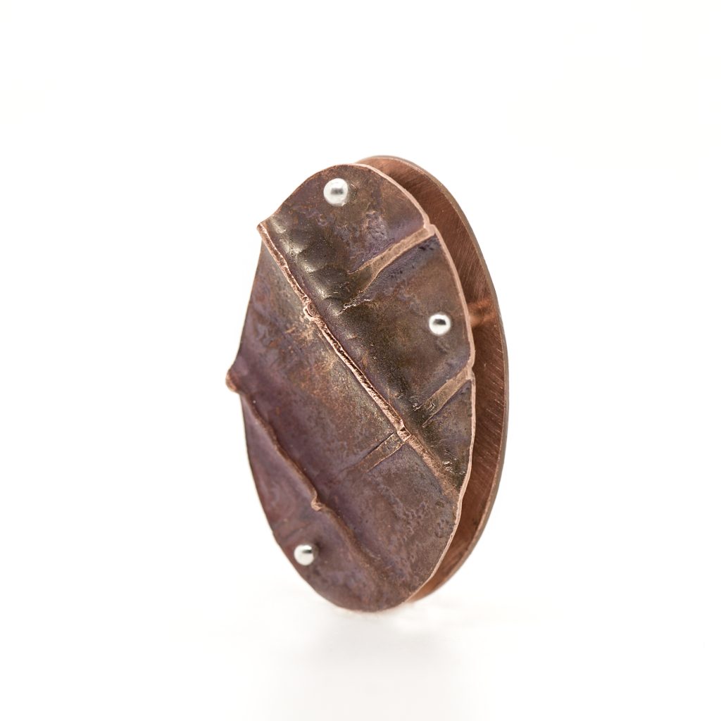Copper Fold Forming Pendant, 2026C