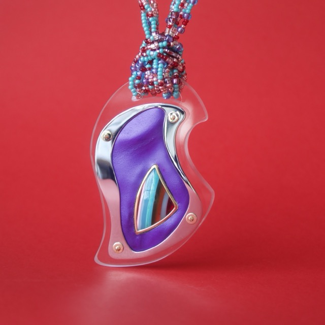 Purple Surfite Pendant