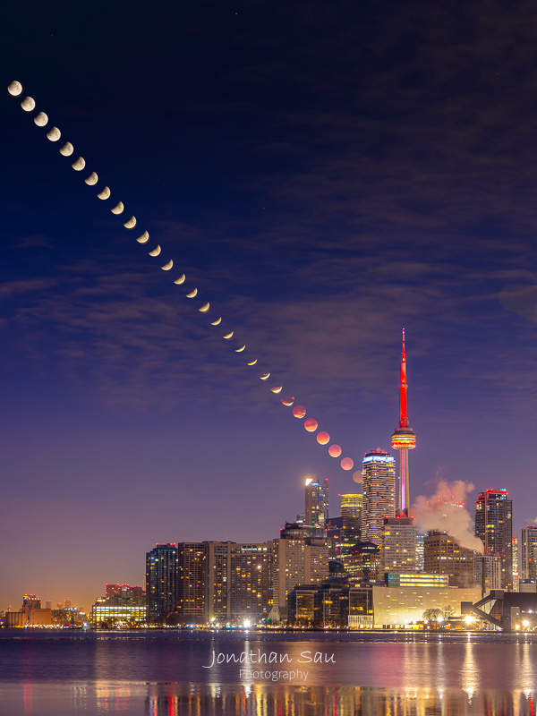 Blood Moon Setting, Toronto