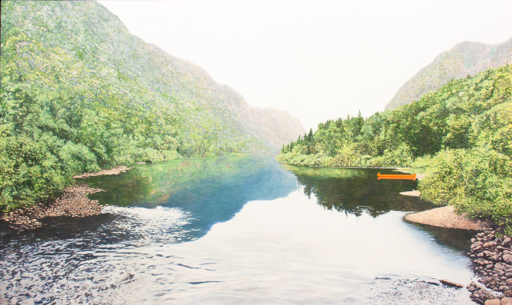 Montagnes, rivière et brume (Parc National de la Jacques-Cartier, QC)